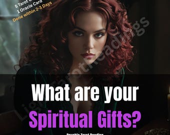 Tus dones espirituales revelados, habilidades psíquicas, propósito del alma, talentos ocultos (tarot), lectura intuitiva, lectura del tarot del amor, lectura el mismo día.