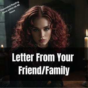 Kanalisierter Brief von Freund oder Familie, Legung für psychische Verbindung, Seelische Heilung und spirituelle Unterstützung, PDF
