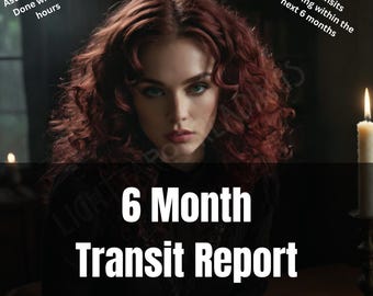 6 Month Astrology Transit Report, Love Career and Life Forecast, Birth Chart Psychic Insights, Zodiac Reading, Love Tarot Reading, Same Day
