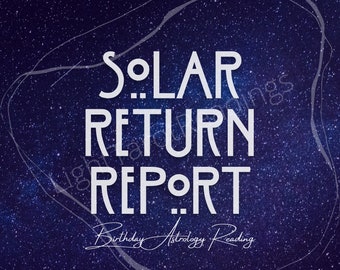 Solar Return Report, Birthday Astrology Reading