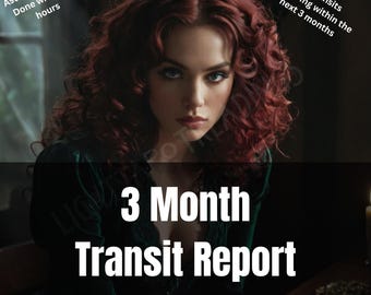 3 Month Astrology Transit Report, Quarterly Love Career and Life Forecast, Birth Chart Psychic Insights, Zodiac Reading, Same Day