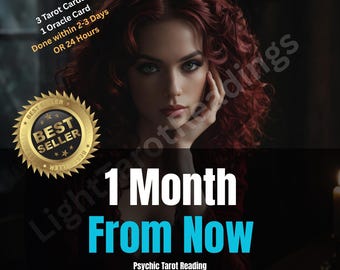 1 Month From Now Psychic Tarot Reading, Monthly Love Forecast, Career Prediction, Same Day Reading, Accurate Psychic, Future Love Insights