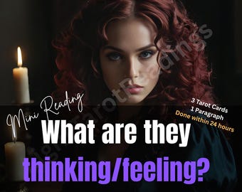 What Are They Thinking and Feeling, Current Feelings Tarot, Psychic Love Reading, Telepathy Reading, Love Tarot Reading, Same Day Reading
