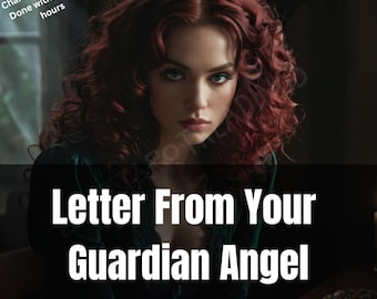 Guardian Angel Letter, Channeled Angel Message, Divine Guidance Protection Reading, Telepathy Reading, Spiritual Psychic Reading, Same Day