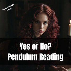 Yes or no pendulum reading, fast psychic answers, love career and life decisions, 24-hour delivery, psychic tarot reading, PDF download