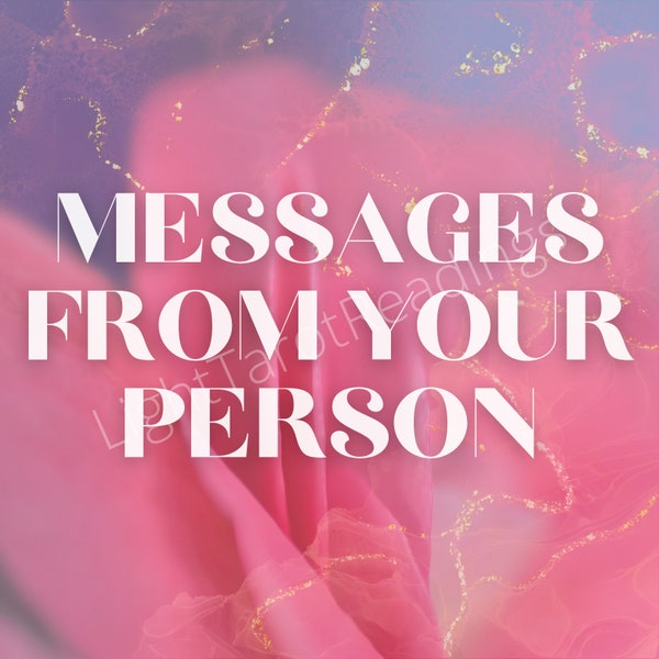 Messages from your person, Love Tarot Reading, PDF