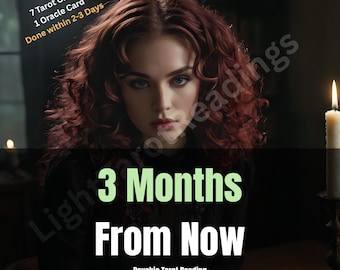 3 Month Future Prediction, Psychic Tarot Forecast, Love Career and Life Guidance, Clairvoyant Reading, Love Tarot Reading, Same Day Reading