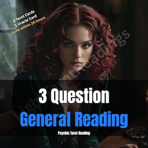 3 Question General Psychic Reading: Tarot & Oracle Answers To Question