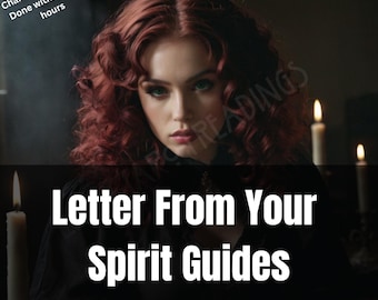 Personalized Spirit Guide Letter, Channeled Message From Guides, Divine Guidance, Telepathy Reading, Spiritual Psychic Reading, Same Day