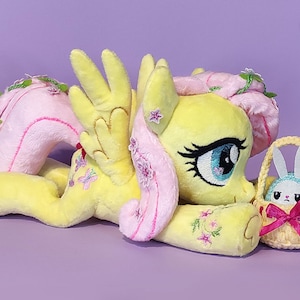 Happy Easter Flutty pony and Angel | MLP | Plush minky soft toy