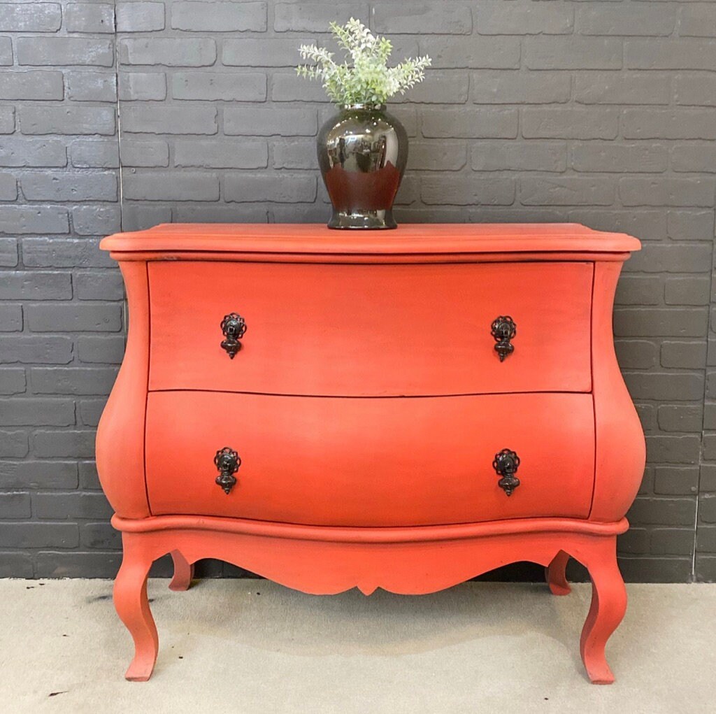 SOLD Soldbombay Dresser/ Dresser / Antique Chest /red Bombay Etsy