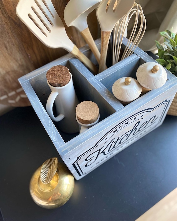 Large Utensil Holder Reflection Fashion Thank Rustic Kitchen