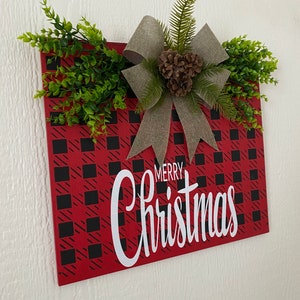 Weihnachtlicher Türkranz / Weihnachtsdeko / Türhänger / Türhänger / Wohndeko / Geschenk zur Wohnungsweihung
