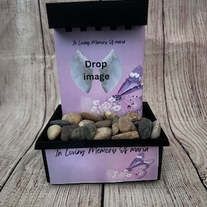 Custom Memorial Fountain, memorial tabletop fountain