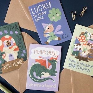 Dragon Thank You Card / You're a Legend / Magical Dragon Illustration / Card for Friend image 5