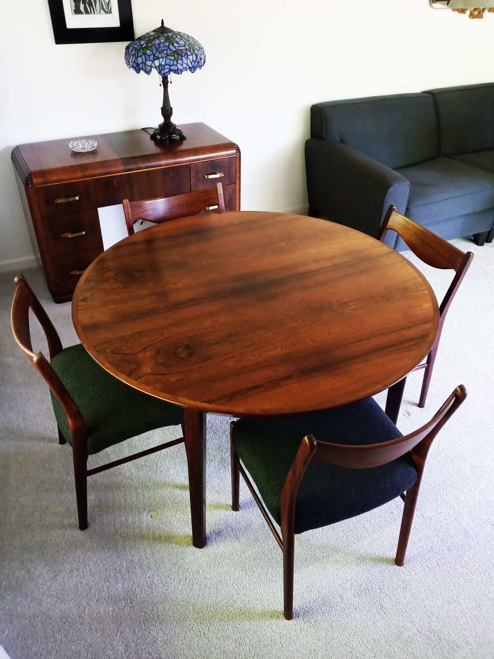 Brasilianischer Rosenholz Esstisch & Stühle Mid Century | Etsy