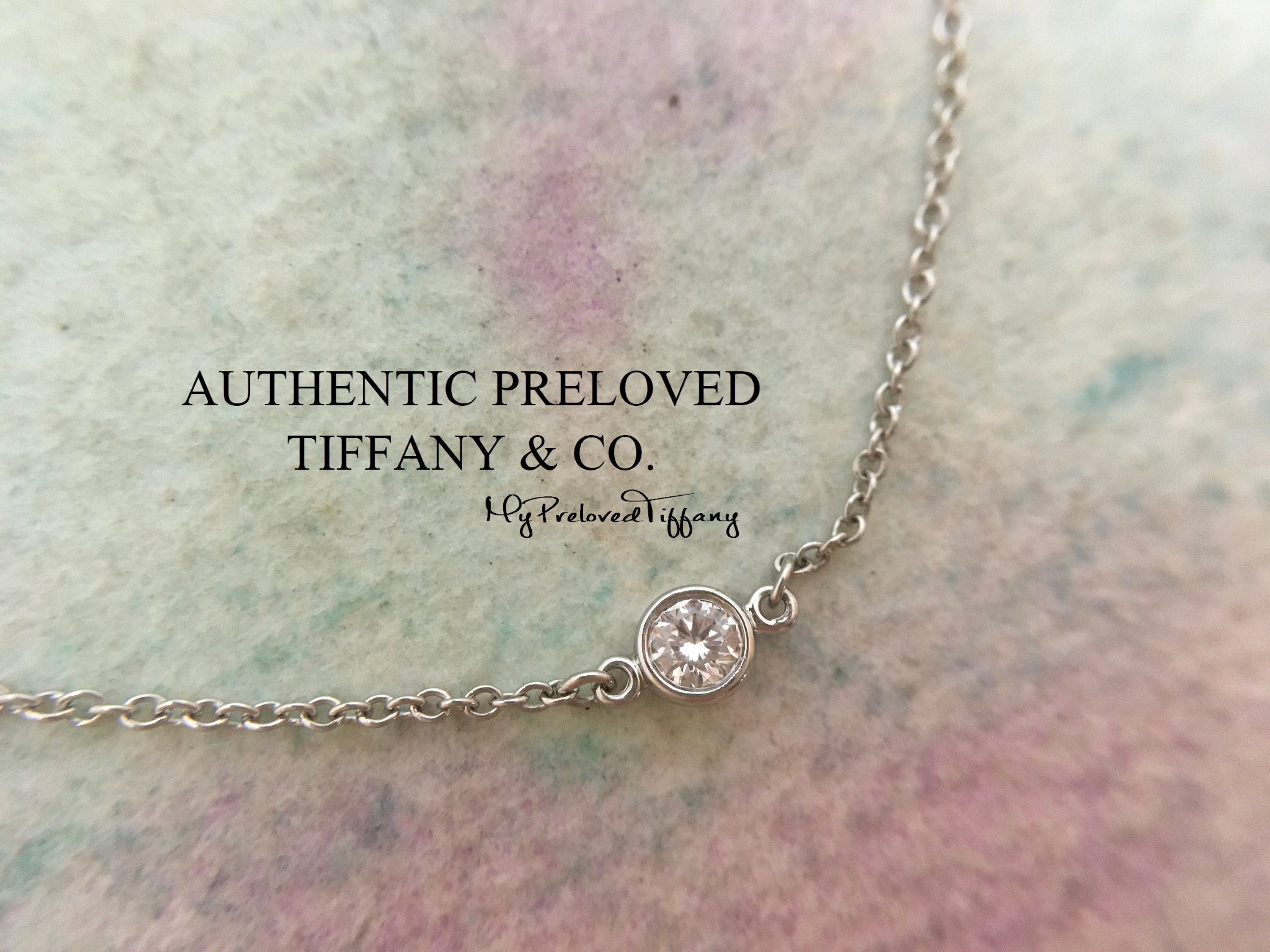 Excellent Authentic Tiffany Co. Elsa Peretti Diamond by the Yard