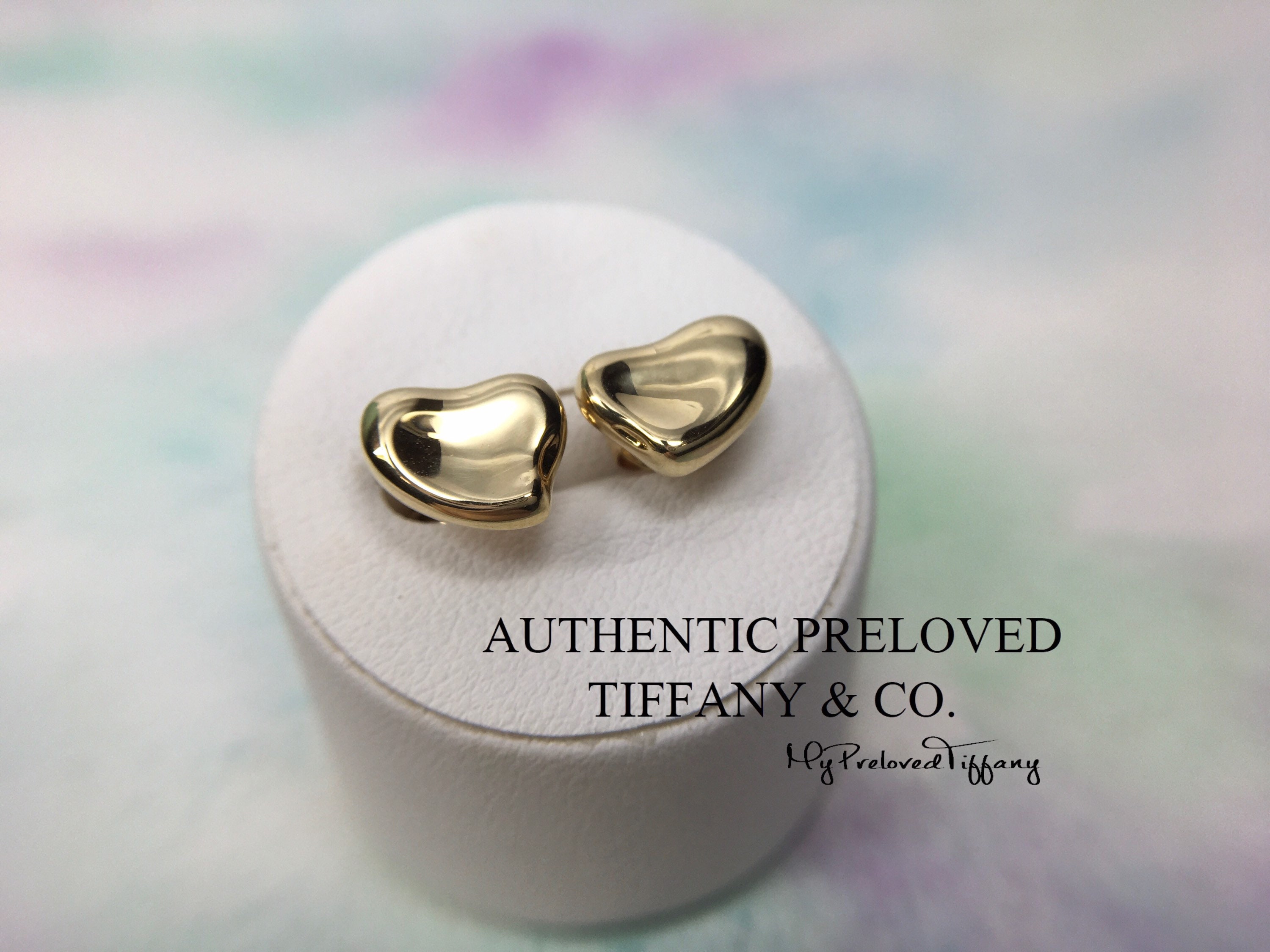 Tiffany full shop heart earrings