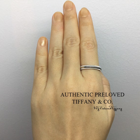 Tiffany & Co Platinum Milgrain Wedding Band Ring, 4mm – Boylerpf