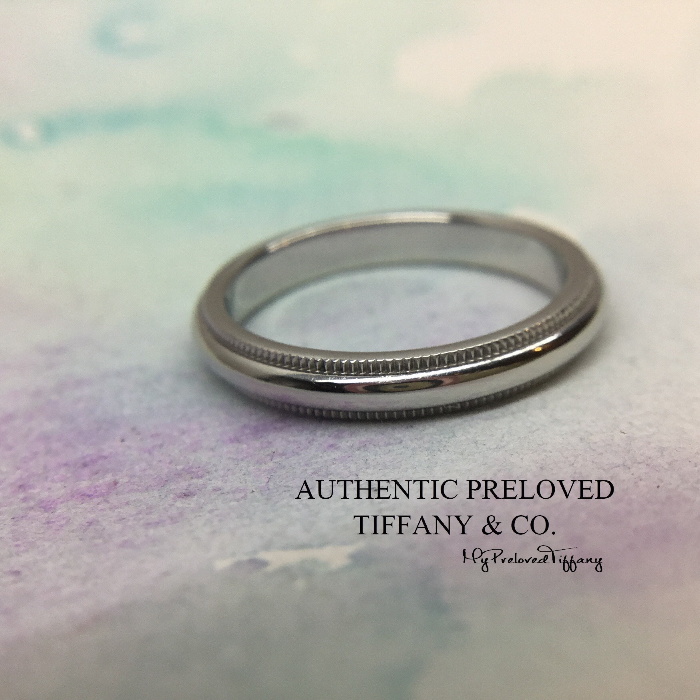 Milgrain 3mm Platinum Ring - Etsy