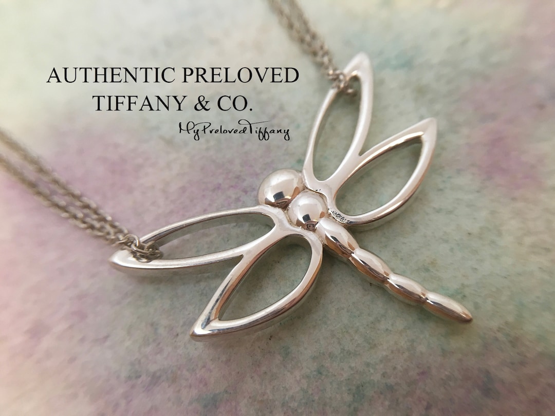 Tiffany dragonfly pendant necklace deals
