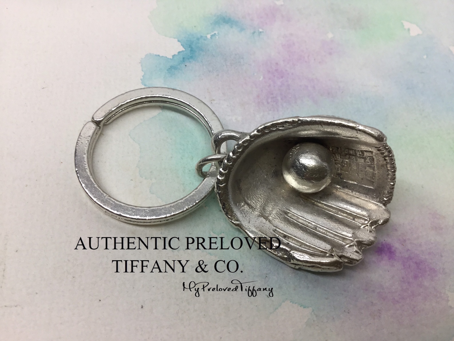 RARE Authentic Tiffany Co. Baseball Glove vintage Keychain Etsy