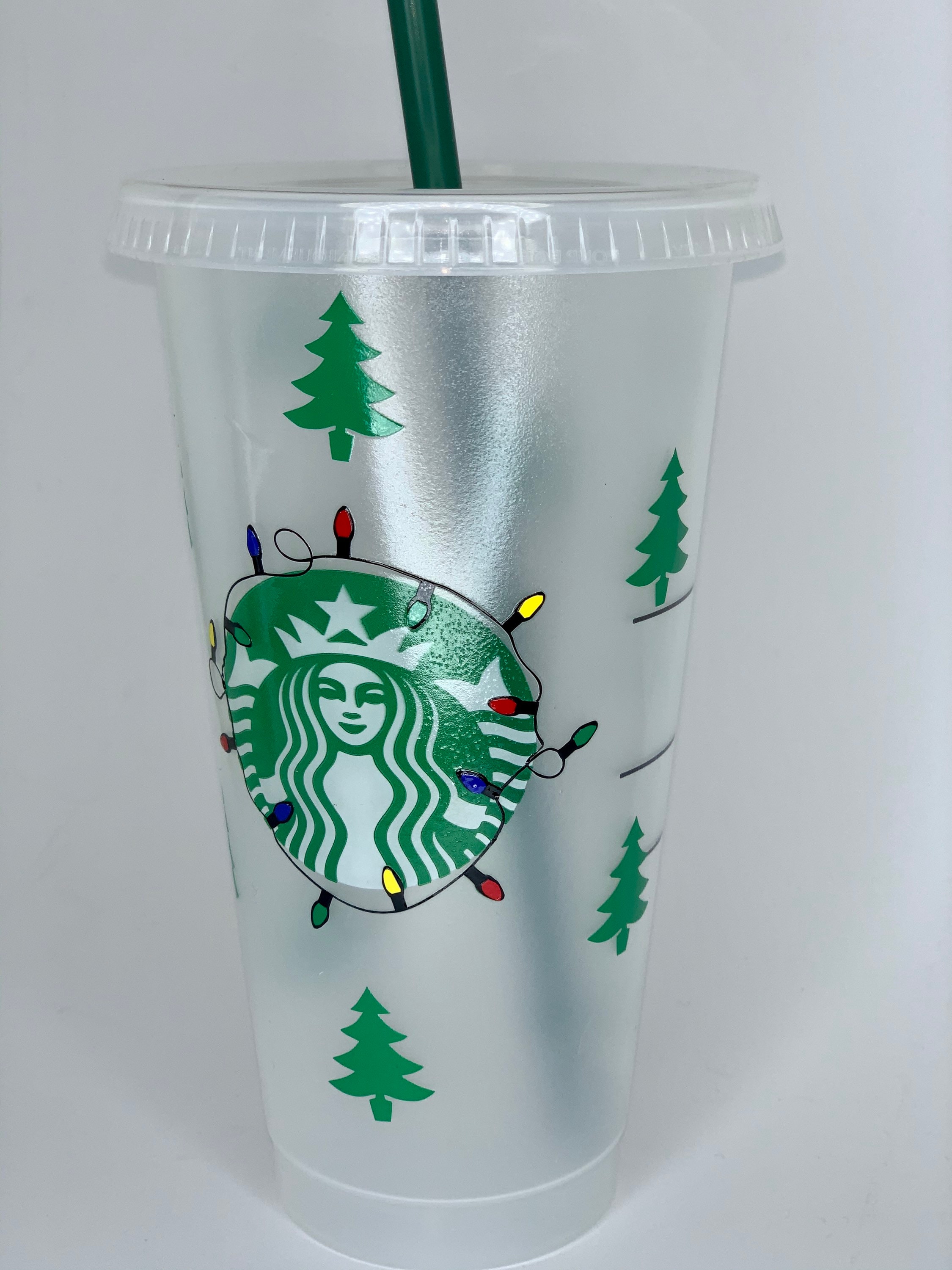 Reusable Starbucks Christmas cold cup Etsy