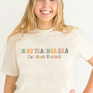 In My Teacher Era Shirt 3rd Grade Version Third Grade Teacher Era TShirt Back to School Funny Teacher Tee New Teacher Gift Custom Teacher