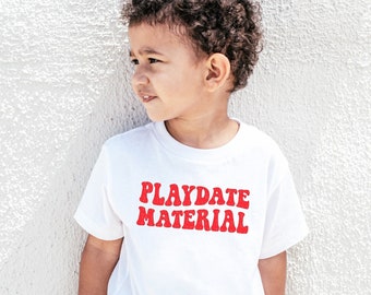 Valentine Shirts For Boys, Playdate Material Shirt, Valentine Shirts, Funny Cute Valentine's Outfit, Toddler Kids Baby Valentine's Outfits