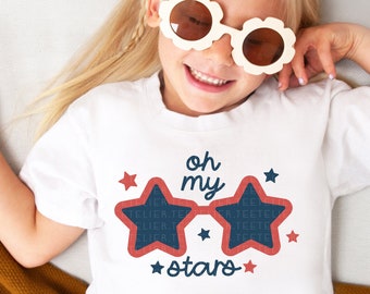 4th of July Shirt Oh My Stars Shirt Fourth of July Shirts 4th of July T-Shirts For Toddlers 4th Of July Kids Toddler Baby Matching Womens