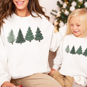 Christmas Sweatshirt Mommy and Me Christmas Sweatshirt Matching Mom and Me Christmas Tree Mama Sweatshirt Holiday Sweaters Kids Toddler Etsy