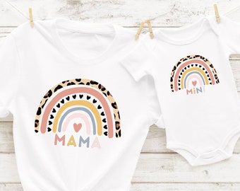 Mama Mini Shirts Rainbow, Mommy and Me Shirts, Mother's Day Gift,  Mommy and Me Outfits, Matching Shirts for Mom and Baby, Matching Shirts