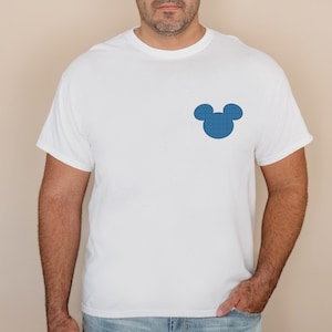 Mouse Ears Shirt Mens Pocket Design Tee Happiest Place On Earth Shirt Family Matching T-Shirt Vacation Shirt For Men Gift Graphic Tee UNISEX