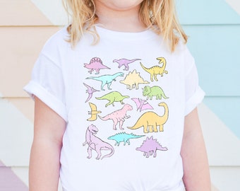 Dinosaur Shirt Dino Shirts For Kids Tee Toddler Shirt Baby Dinosaur Birthday Gift Cute Dinosaur Tee Gift For Kids T-Rex Shirt Stegosaurus