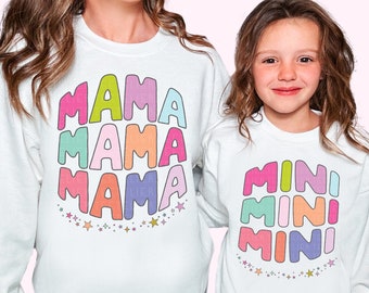 Mama and Mini Sweatshirt Mothers Day Sweatshirt Daughter Matching Mommy And Me Shirts Mother's Day Gift Kids Shirt Toddler Shirt Mama Gift