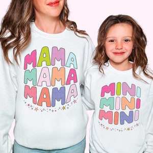 Mama and Mini Sweatshirt Mothers Day Sweatshirt Daughter Matching Mommy And Me Shirts Mother&#39;s Day Gift Kids Shirt Toddler Shirt Mama Gift
