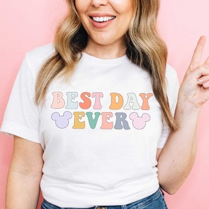 Best Day Ever Shirt Happiest Place On Earth Shirt The Most Magical Place On Earth Shirts Colorful Vacation Family T-Shirt Kids Toddler Baby