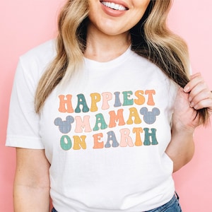 Happiest MAMA On Earth Shirt Mouse Ears Shirts Magical Best Day Ever Matching Family Trip Shirts For Mom Gift For Mama Outfit Happiest Place