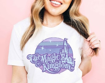 The Magic Kingdom Shirt Happiest Place On Earth Shirt The Most Magical Place On Earth WDW Tee Family Trip Retro T-Shirt Kids Toddler Baby