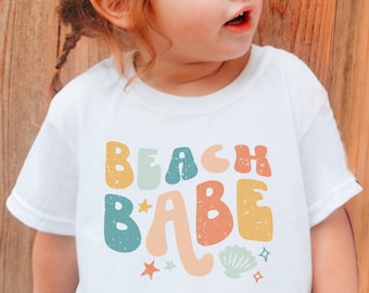 Camiseta de playa para bebés, camiseta de playa para niños pequeños, camiseta de playa para niños, camiseta de playa para niñas pequeñas, camiseta de playa para bebés, camiseta de playa para verano