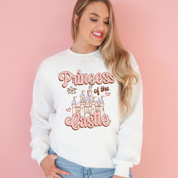 Princess Of The Castle Sweatshirt Best Day Ever Sweatshirt Happiest Place WDW Family Trip Matching Colorful Crewneck Kids Sweatshirt Toddler