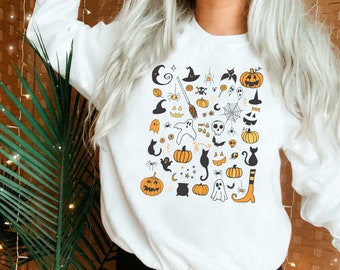 halloween print cardigan