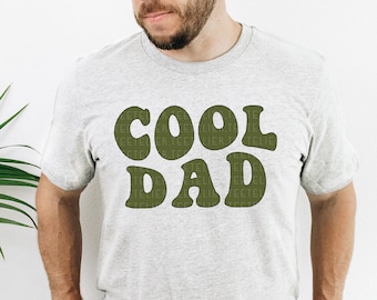 Cool Dad Shirt,Retro Dad New Dad Graphic Tee, First Fathers Day Gift For Husband Dad T-Shirt, Dad Life Gifts For Him, Pregnancy Announcement