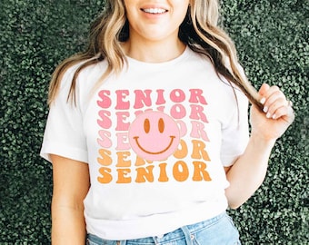 Senior Shirt Class Of 2026 Shirts Trendy Groovy Retro Senior Graduation Tee Cute Matching Tees Gift For Graduation Senior 2026 Gifts For Her
