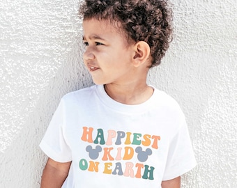 Happiest Kid On Earth Shirt Matching Mouse Ears Shirt Theme Park Family Trip T-shirt Most Magical Shirts Kids TEE Toddler Baby Adult Unisex
