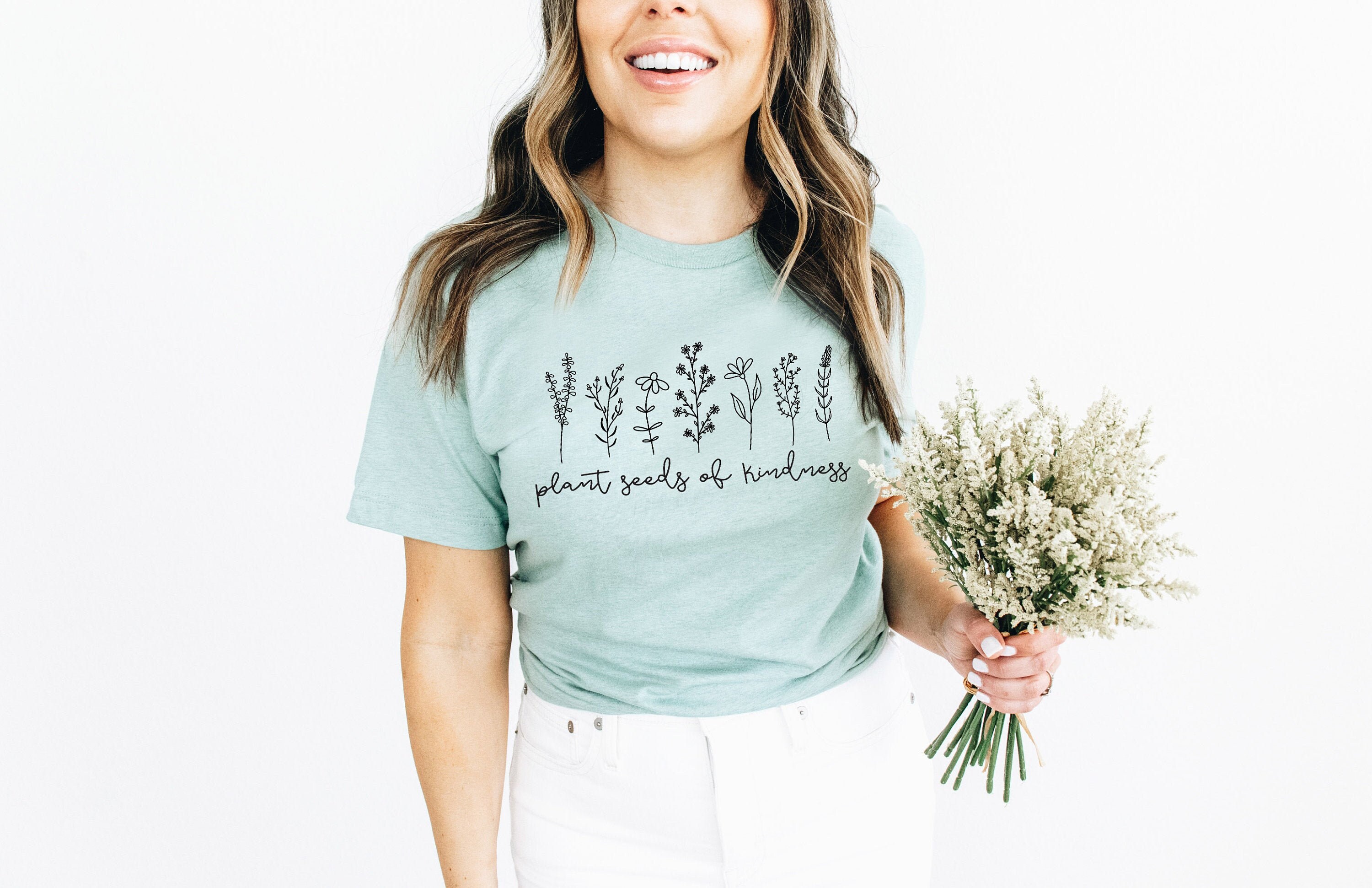 Plant Seeds of Kindness Shirt Be Kind Tee Spring Gardening - Etsy