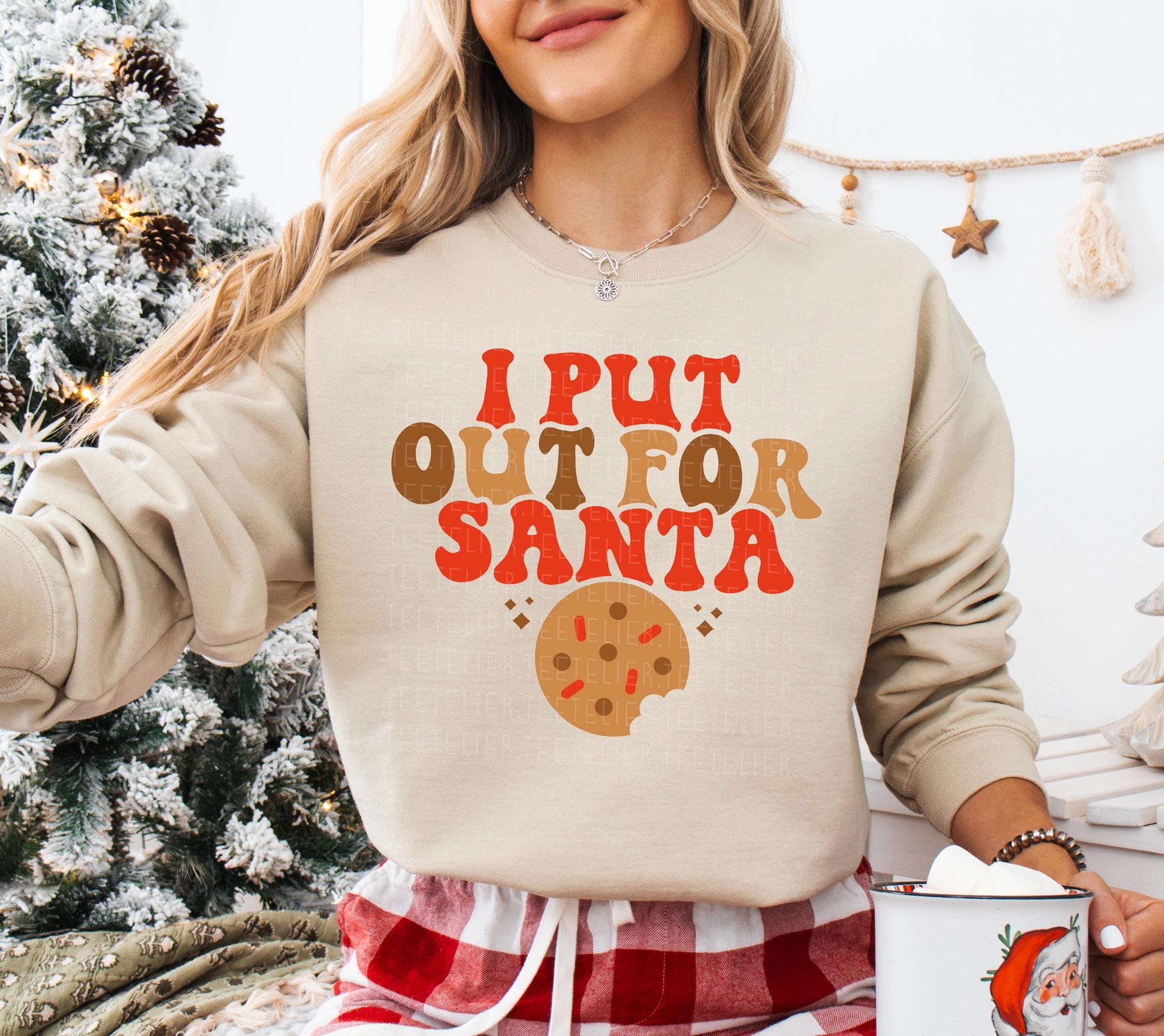 I Put Out For Santa Sweatshirt Funny Christmas Shirt Funny Santa Shirt Christmas Shirt For Women Ugly Christmas Sweater Holiday Sweatshirt