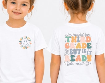 Third Grade Shirt Back To School Shirt 3rd Grade First Day Of School Tee Hello Third Grade Kids T-shirt Gift Teacher Outfit School Cute Tee