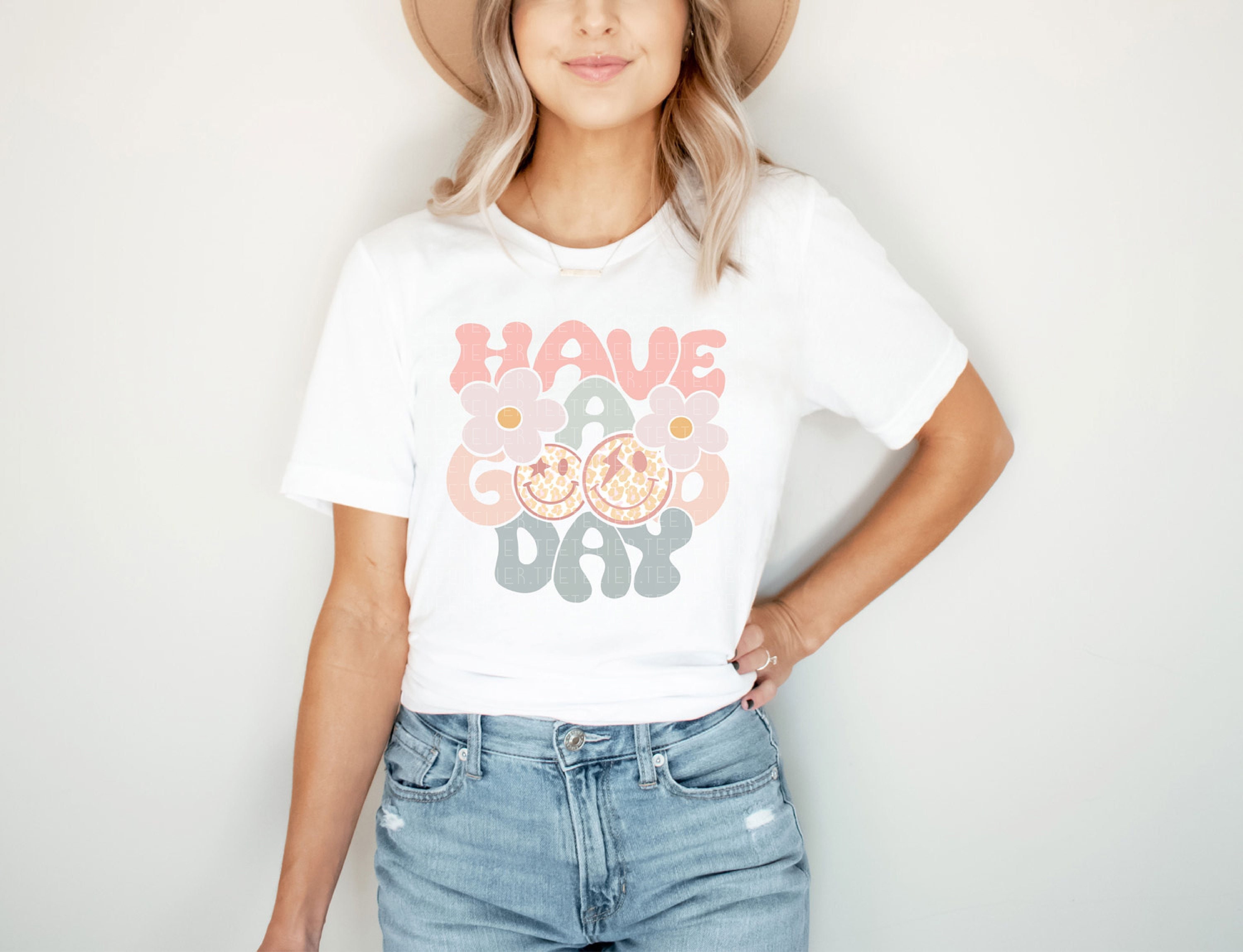 Have A Good Day Shirt, Spring Shirts,boho Cute T-shirt,leopard Daisy Trendy  Aesthetic Tee,floral Shirt for Women,gift for Mom,birthday Gift -   Canada