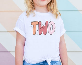 2nd Birthday Shirt Groovy Two Shirt Second Birthday Shirt Retro Birthday Party Outfit Girls 2nd Bday Outfits Girls Birthday Gift For Her